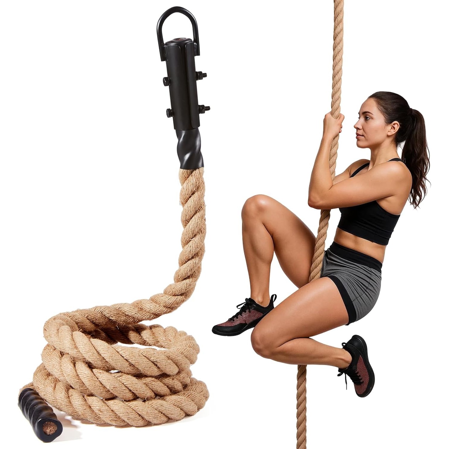 Home Gym Routine - Heavy-Duty Battle Rope 3.7cm x 3m