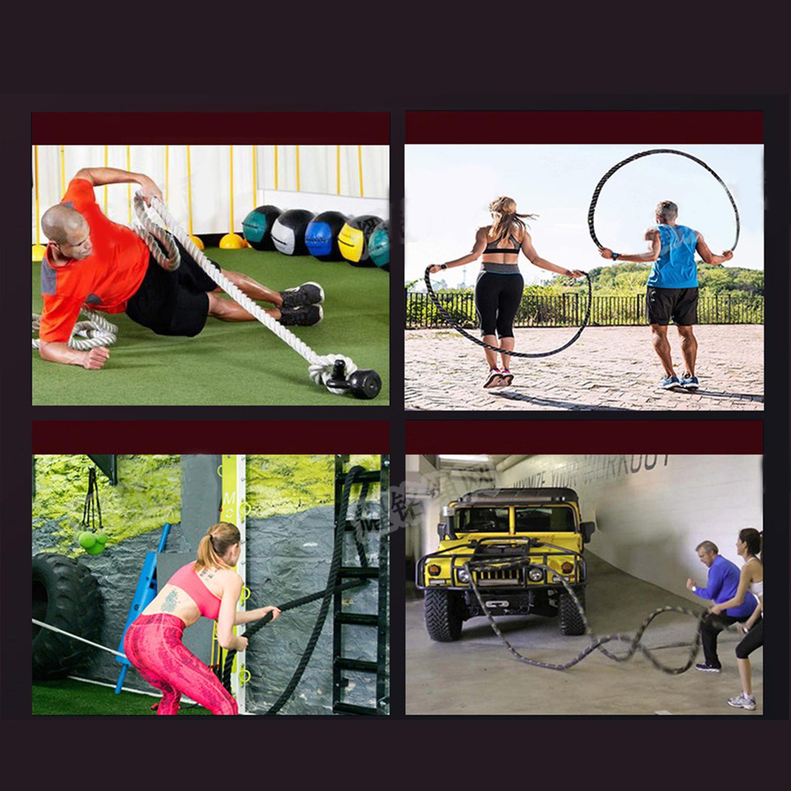 Heavy Skipping Rope Fitness Bo - đánh giá và giá Battle Rope Heavy