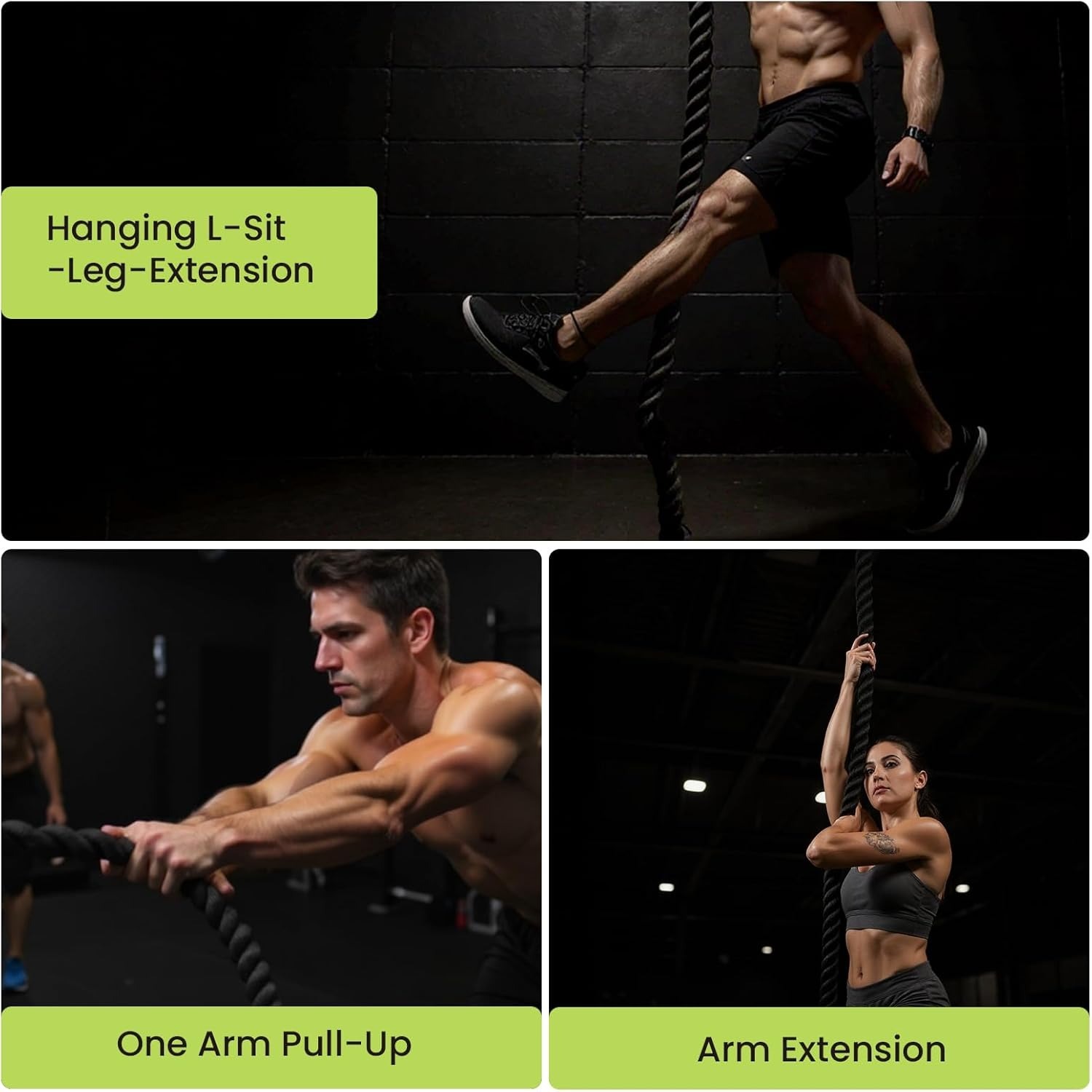 Heavy-Duty Battle Rope 3.7cm x - đánh giá và giá Home Gym Routine