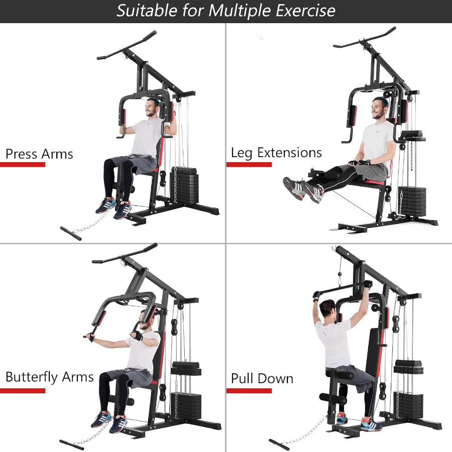 Multifunction Home Gym System, - đánh giá và giá Leg Home Gym Workout