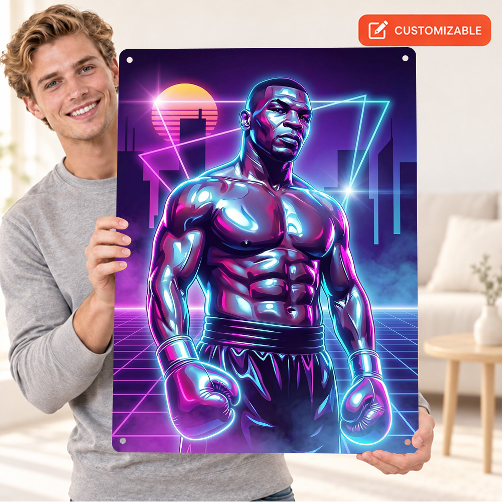 Mike Tyson Boxing Textured Met - đánh giá và giá Home Gym Neon Sign