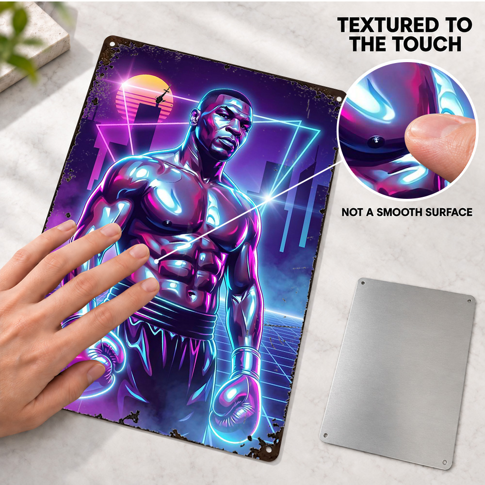 Mike Tyson Boxing Textured Met - đánh giá và giá Home Gym Neon Sign